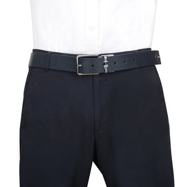 Tommy Hilfiger Merger Men's Reversible Leather Belt Navy Wine