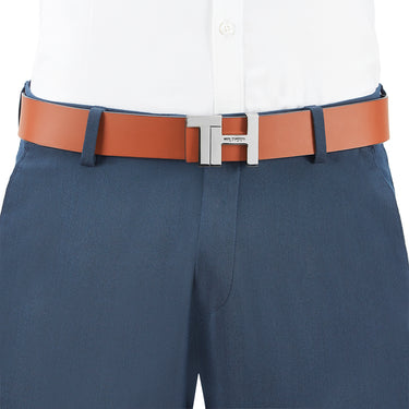 Tommy Hilfiger Brio Men's Reversible Leather Belt Tan
