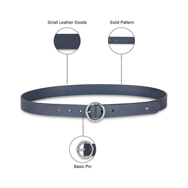 Tommy Hilfiger Venlo Women's Leather Belt Navy\