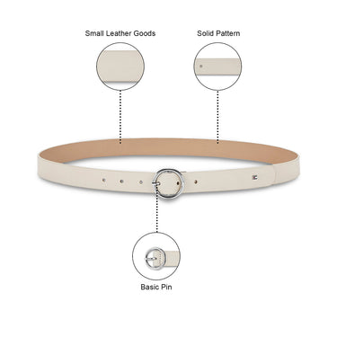 Tommy Hilfiger Venlo Women's Leather Belt Wh