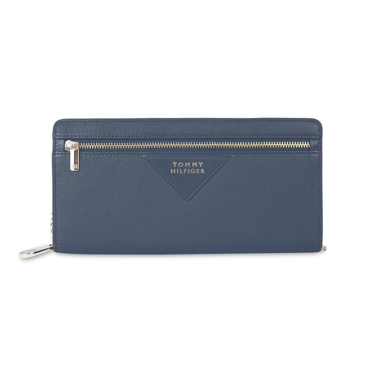 Tommy Hilfiger Nina Womens PU Zip Around Wallet With Sling Navy