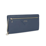 Tommy Hilfiger Nina Womens PU Zip Around Wallet With Sling Navy