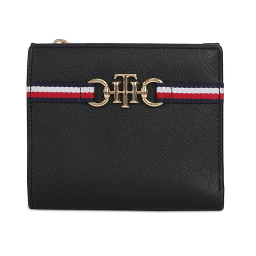 Tommy Hilfiger Kosma Womens Leather Small Wallet Black