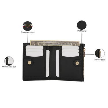 Tommy Hilfiger Kosma Womens Leather Small Wallet Black