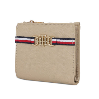 Tommy Hilfiger Kosma Womens Leather Small Wallet- Beig
