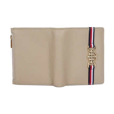 Tommy Hilfiger Kosma Womens Leather Small Wallet- Beig