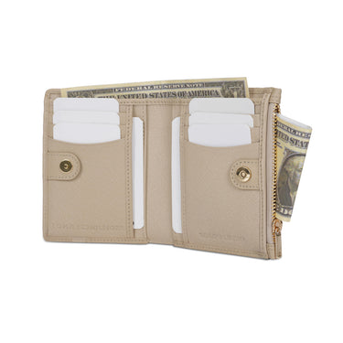 Tommy Hilfiger Kosma Womens Leather Small Wallet- Beig