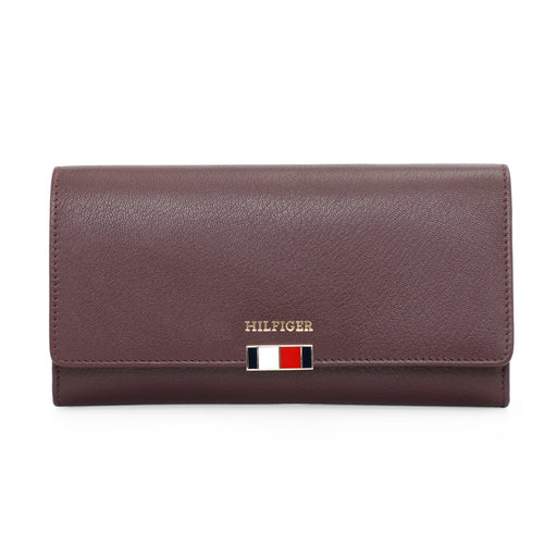 Tommy Hilfiger Teresa Women's Flap Wallet With Sling Wine