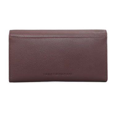 Tommy Hilfiger Teresa Women's Flap Wallet With Sling Wine