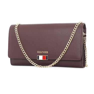 Tommy Hilfiger Teresa Women's Flap Wallet With Sling Wine