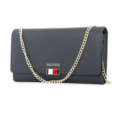 Tommy Hilfiger Teresa Women's Flap Wallet With Sling Navy