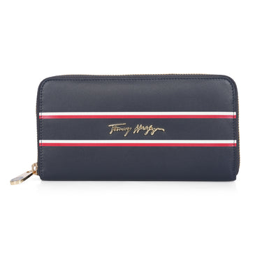 Tommy Hilfiger Greta Womens Leather Small Wallet Navy