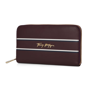 Tommy Hilfiger Greta Womens Leather Small Wallet Wine
