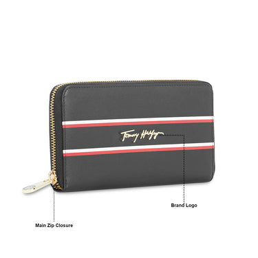 Tommy Hilfiger Greta Womens Leather Small Wallet Black