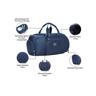 Tommy Hilfiger Declan Unisex Polyester Gym Bag Navy