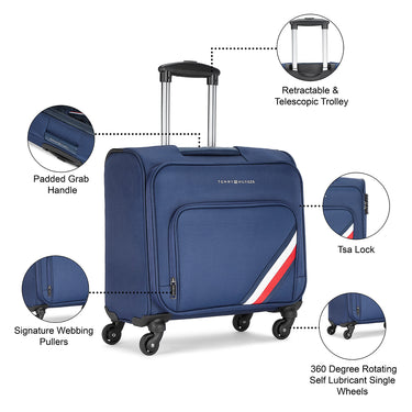 Tommy Hilfiger Roosevelt Unisex Overnighter Soft Luggage Navy