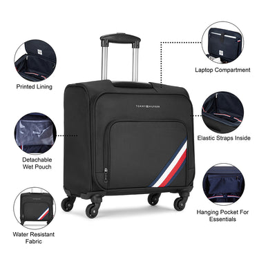 Tommy Hilfiger Roosevelt Unisex Overnighter Soft Luggage black