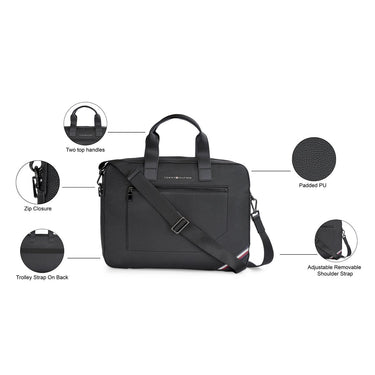 Tommy Hilfiger Salavat Laptop Backpack Black