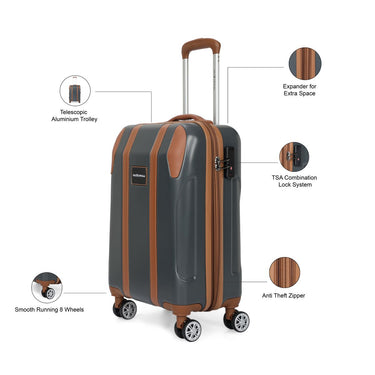 The Vertical Griffin Unisex Hard Luggage Gray