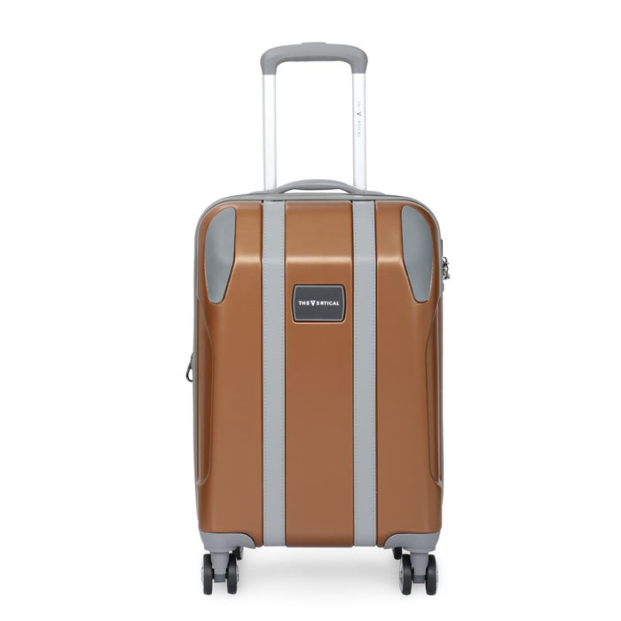 The Vertical Griffin Unisex Hard Luggage Tan