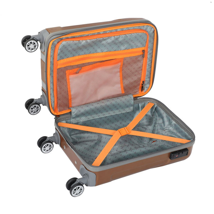 The Vertical Griffin Unisex Hard Luggage Tan
