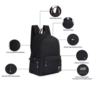 Tommy Hilfiger Cameron Laptop Backpack Black