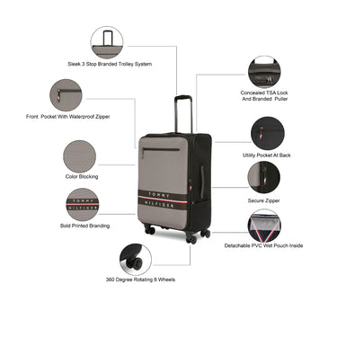 Tommy Hilfiger Lewiston Soft Luggage Grey