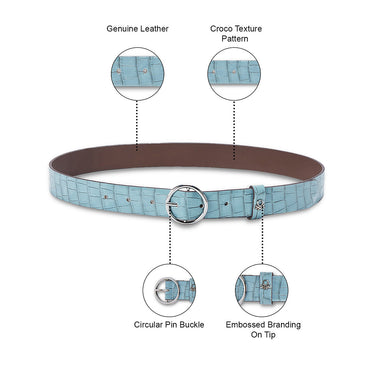 United Colors of Benetton Agatha Women's PU Belt Blue