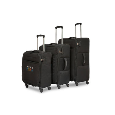 United Colors of Benetton Macau Soft Luggage Black Mid