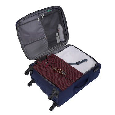 United Colors of Benetton Macau Soft Luggage Navy Mid