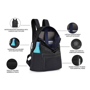 Tommy Hilfiger Landen Laptop Backpack Black