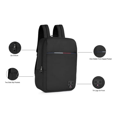 Tommy Hilfiger Prius Laptop Backpack Black