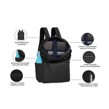 Tommy Hilfiger Jaxon Laptop Backpack Black