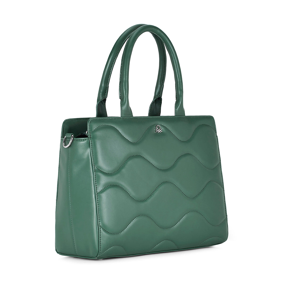 United Colors of Benetton Camilla Woman's PU Tote-Bottle Green