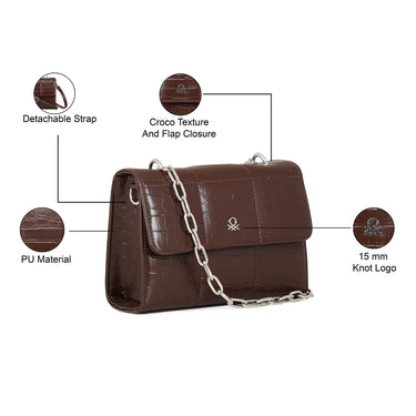 United Colors of Benetton Candace Woman's PU Sling C brown