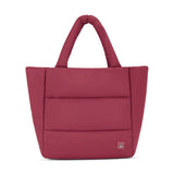 United Colors of Benetton Luna Woman's PU Puffer Tote-Maroon