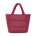United Colors of Benetton Luna Woman's PU Puffer Tote-Maroon