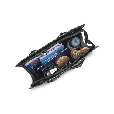 United Colors of Benetton Angelica Woman's PU Shopper Tote-Black