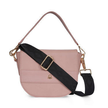 United Colors of Benetton Francesca Woman's PU Sling Black Lilac