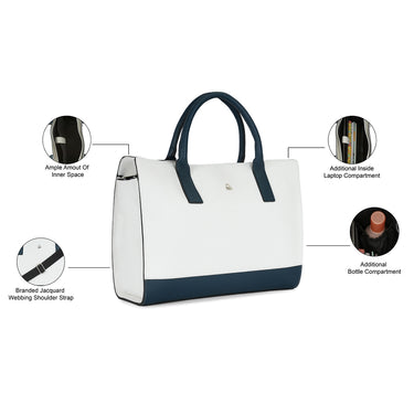 United Colors of Benetton Elisa Woman's PU Tote White