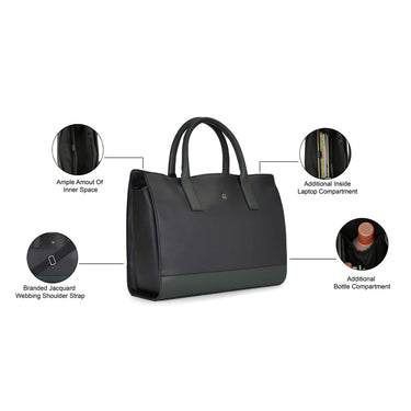 United Colors of Benetton Elisa Woman's PU Tote Black