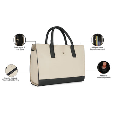 United Colors of Benetton Elisa Woman's PU Tote Beige