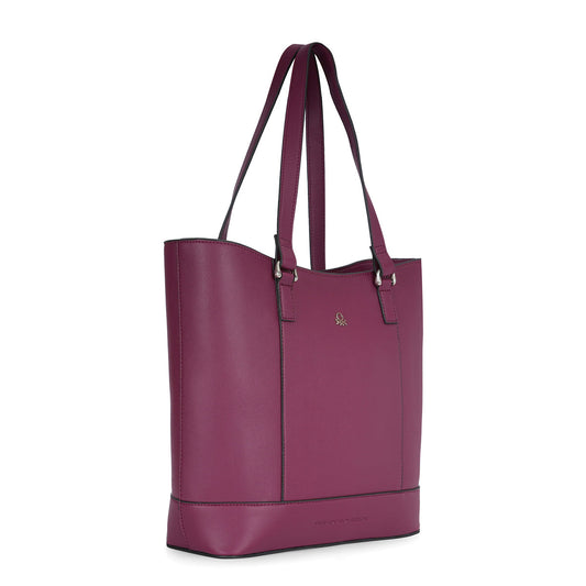 United Colors of Benetton Delphine Woman's PU Tote Burgundy