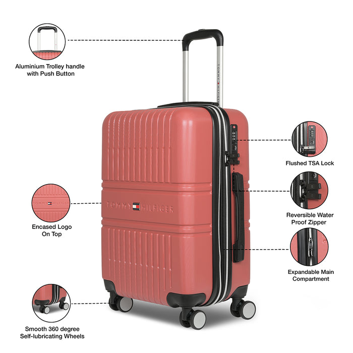 Tommy Hilfiger Stanford Hard Luggage Burnt Orange Cabin