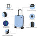 United Colors of Benetton Ryzen Hard Luggage Blue