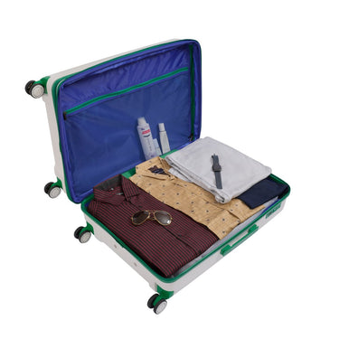 United Colors of Benetton Emerald Hard Luggage white