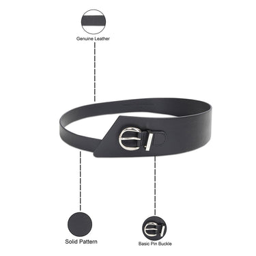 United Colors of Benetton Rui Women's Non Reversible Belt Black