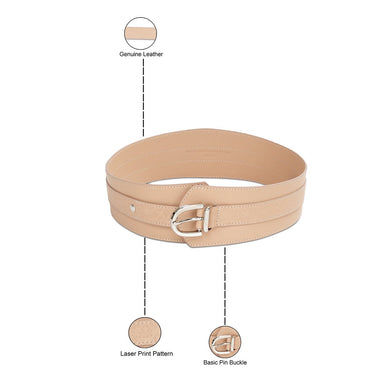 United Colors of Benetton Sonnet Women's Non Reversible Belt Beige