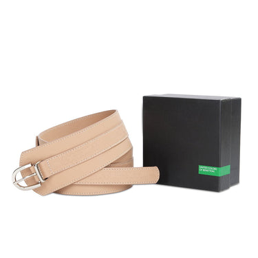 United Colors of Benetton Sonnet Women's Non Reversible Belt Beige
