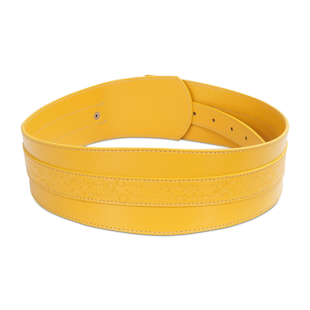 United Colors of Benetton Sonnet Women's Non Reversible Belt Yellow